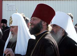 Во время визита Святейшего Патриарха в Белоруссию в мае 2002 г. Фото: Православие.Ru
