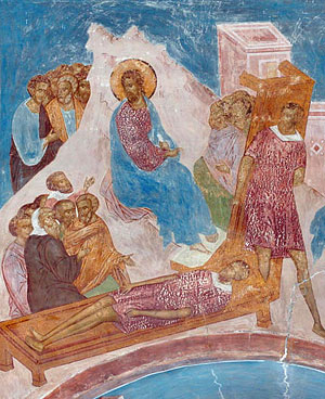 The healing of the paralytic. Diuonisios fresco. Photo: www.dionisy.com