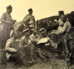 Русско-японская война 1905 г. Совещание русских офицеров