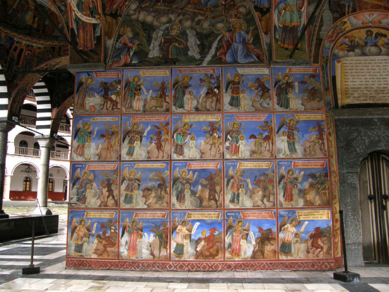 Мытарства. Фрески Рыльского монастыря, Болгария