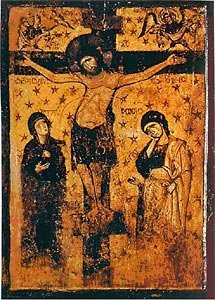 Ил. 4. Распятие. XII в. Музей византийского искусства. Афины