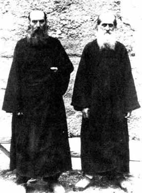 Betania elders: Archimandrite John (Maisuradze) and Archimandrite George (Mkheidze) in schema, John.