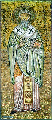 St. Dionysius the Areopagite. 20th c. mosaic, Athens.