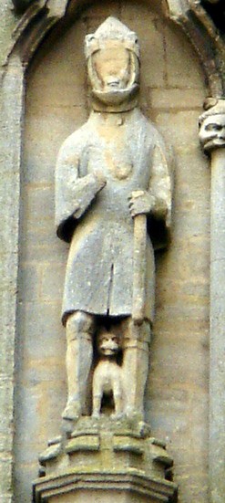 Валдеф Нортгемптонский (статуя в Кроулендском аббатстве, где он был захоронен)