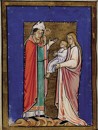 Святой Кутберт исцеляет ребёнка