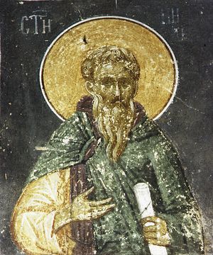 Преподобный Никифор, основатель Мидикийского монастыря. Церковь Богородицы в Грачанице. XIV в.