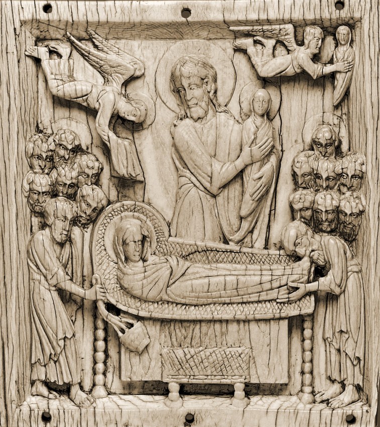 Успение Пресвятой Богородицы. Византия, XI век. Слоновая кость