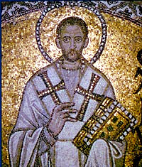 Мозаика с изображением свт. Иоанна Златоуста