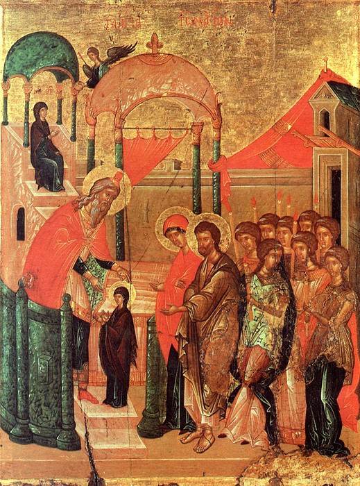 Введение во храм Пресвятой Богородицы. Византия, XV век. ЦАК МДА