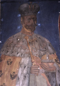 Чудесно спасенна фреска царя-мученика Николая