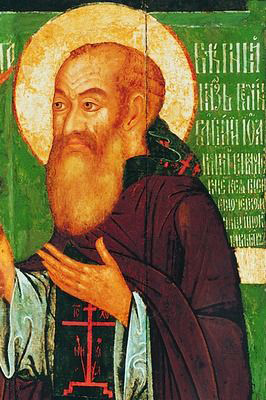 Изображение Василия Третьего на погребальной иконе