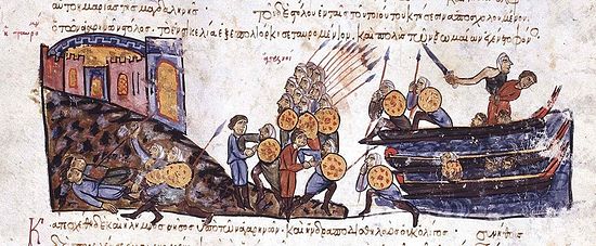 Агаряне убивают римлян (византийцев)