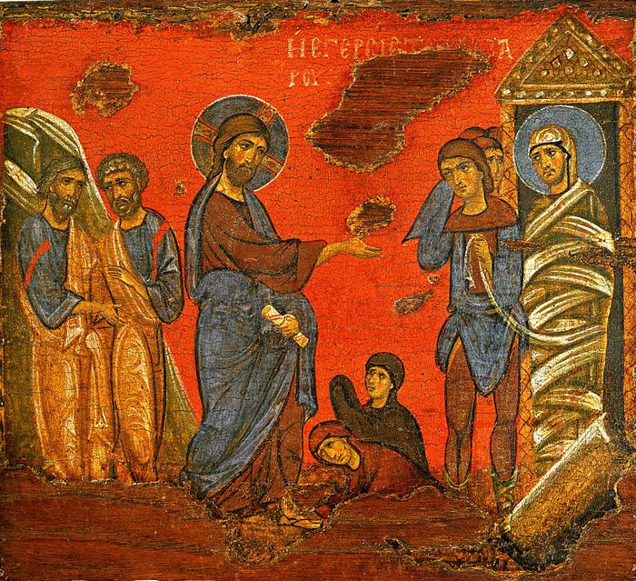The resurrection of Lazarus.