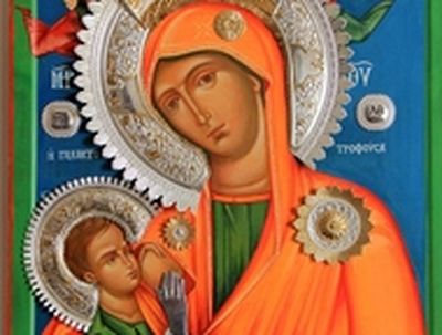 A copy of wonder-working Icon of the Mother of God “The Milk-Giver” given to Alexander Nevsky Lavra