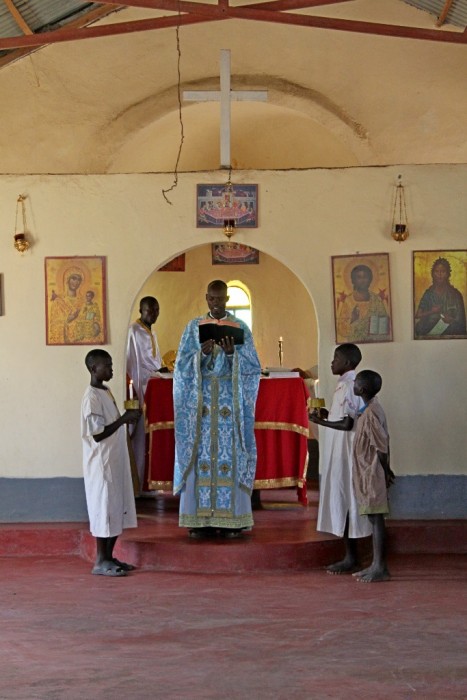 Reading the Gospels in Church. Kenya