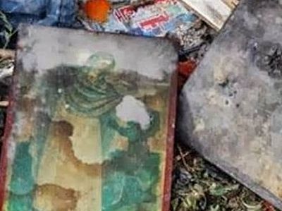 In the capital of Crete, churches vandalized and icons burned