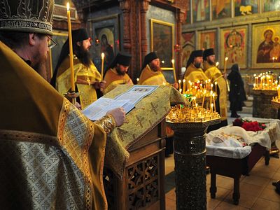 Слово на отпевании главного ктитора московского ставропигиального Сретенского монастыря