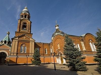 Cathedral of St. Alexander Nevsky in Sloviansk shelled