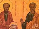 Всенощное бдение в Сретенском монастыре накануне дня памяти святых первоверховных апостолов Петра и Павла