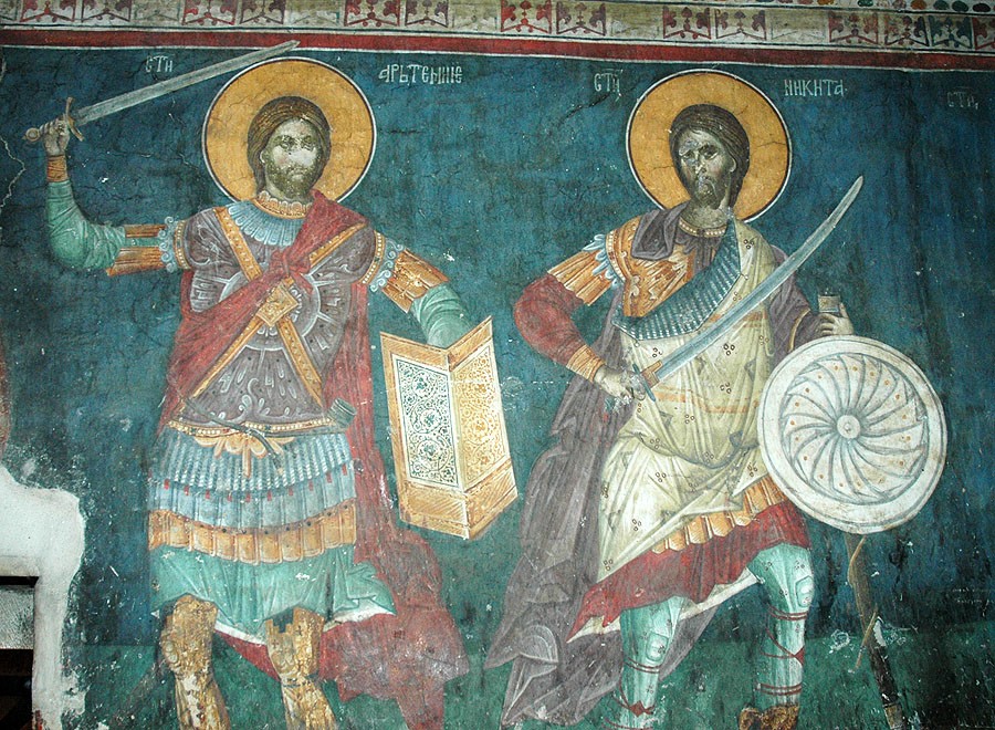 Holy soldiers Artemy and Nikita
