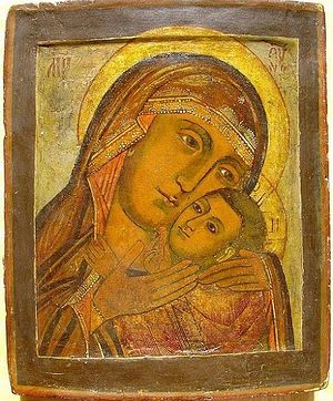 Икона Божей Матери Корсунской, список XVIII века