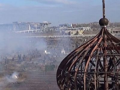 Iveron Convent in Donetsk shelled with incendiary shells