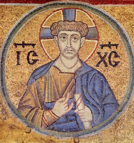 Христос Священник. Мозаика из Софии Киевской. XI век