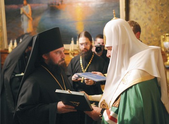 Ноябрь 2011 года, Патриаршая резиденция в Чистом переулке, наречение архимандрита Тарасия во епископа Балашовского 