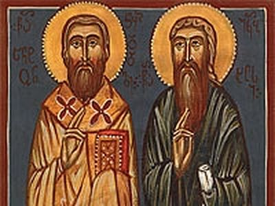Holy Hierarch Anton of Chqondidi and His Disciple Hieromonk Iakob the Elder (18th–19th centuries)