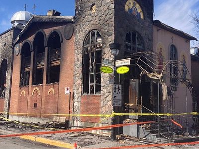 Fire seriously damages beloved Montreal Greek Orthodox church