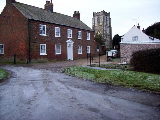 Harpham with the 14th century church dedicated to St. John of Beverley