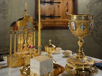 Божественная литургия в Сретенском монастыре на Вознесение Господне