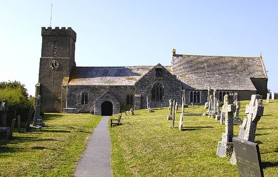 Church of St. Carantoc in Crantock, Cornwall
