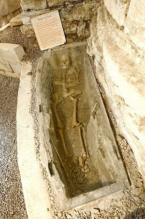 Remains of a Russian priest who presumably lived 900 years ago.