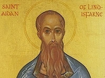 Holy Hierarch Aidan of Lindisfarne, Apostle of Northumbria and Wonderworker