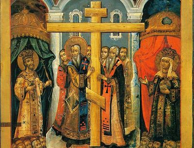 Всенощное бдение в Сретенском монастыре накануне Воздвижения Честного и Животворящего Креста Господня