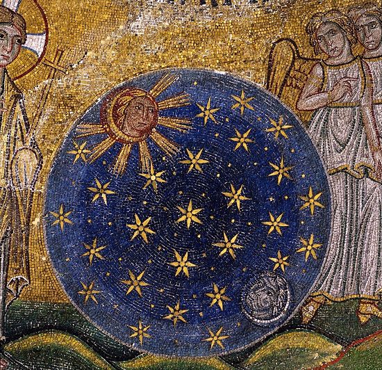 Создание светил. (Сотворение мира, фрагмент). Италия, Венеция, Собор Святого Марка; XIII в