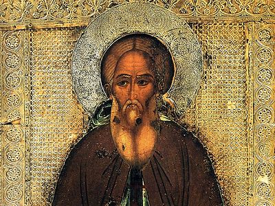 Всенощное бдение в Сретенском монастыре накануне дня памяти прп Сергия Радонежского