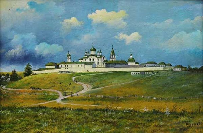 Спасо-Зеленогорский монастырь. Старинная картина