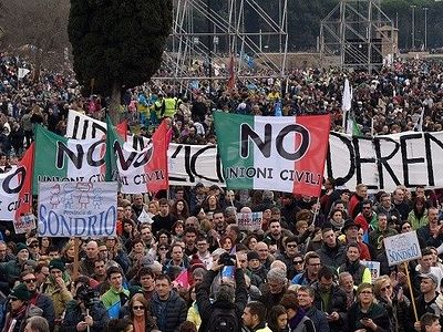More Than One Million March on Rome for ‘Family Day’ to Protest Gay Unions Bill