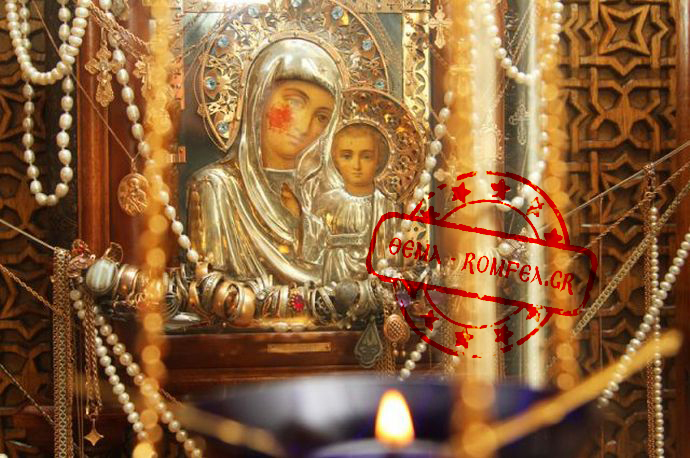 В Греции сообщают о чуде от кровоточащей иконы Пресвятой Богородицы, произошедшем в России