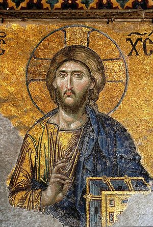 Христос. Мозаика святой Софии Константинопольской