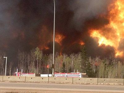Orthodox hierarchs offer prayers and encouragment in midst of Alberta wildfires