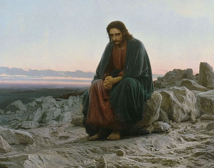 И.Крамской. Христос в пустыне. 1872. Государственная Третьяковская галерея, Москва