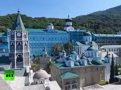 Amazing drone flyby: Mount Athos, the ‘Holy Mountain’ of Orthodox Christianity
