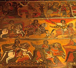 Фреска с изображением крестовых походов