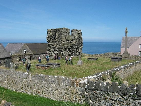 Ruins of St. Mary's Monastery on Bardsey(photo from Britannica.com)