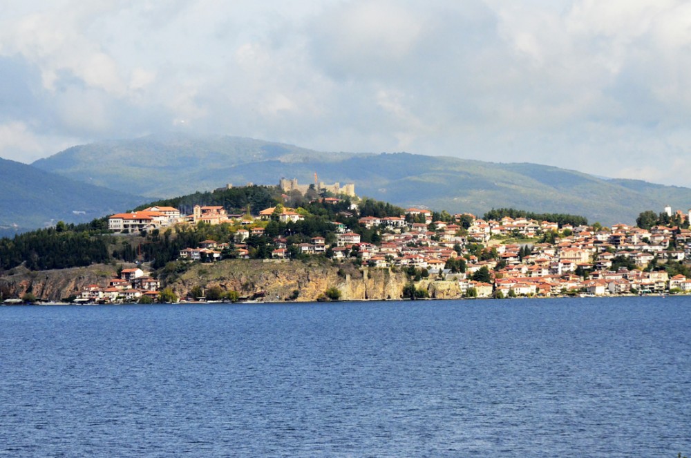 View of Ochrid from Lake Ochrid