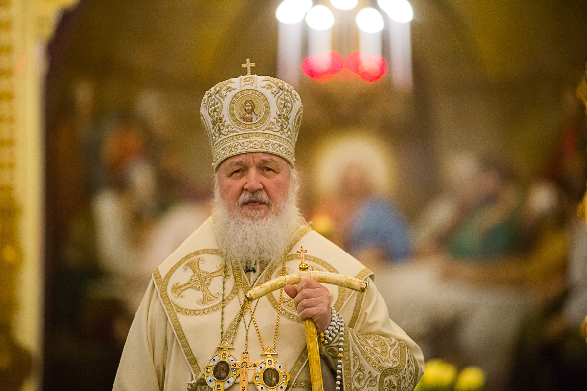 Святейший Патриарх Кирилл совершил молебное пение на новолетие