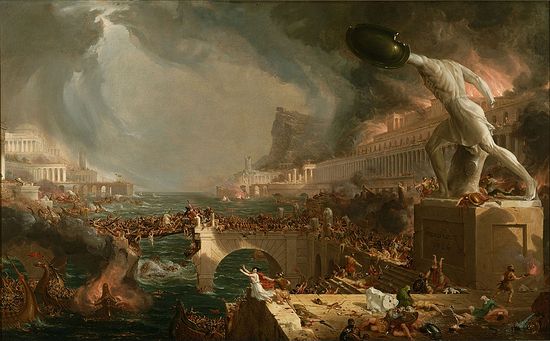 Thomas Cole. The Fall of Rome. Destruction.